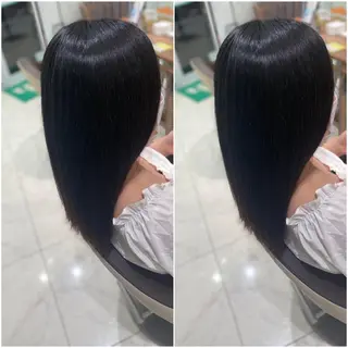 セミロング パーマ 全席個室　暖色カラー Zina松園優香🌸のヘアスタイル