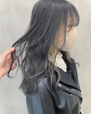 セミロング カラー suu所属・🐝 hachi🐝のヘアスタイル