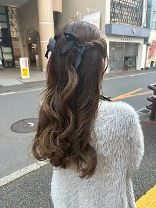 ロング ヘアアレンジ nagano saraのヘアスタイル