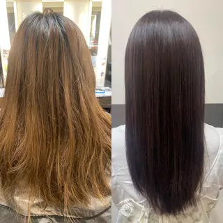 ロング akane/ 縮毛矯正/暖色のヘアスタイル