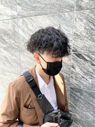 ショート カラー パーマ ヘアアレンジ メンズ 🔥札幌No.1🥇 パーマ特化美容師🔥のヘアスタイル