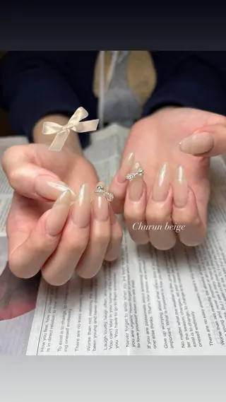 ネイル mofie🤍ユミ/ 恵比寿/パラジェルのネイルデザイン