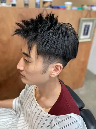 ショート メンズ BARBER  ellen所属・ellen💈 清塚悠のヘアスタイル