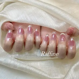 ネイル RAFFINE 月🦋🩵のネイルデザイン