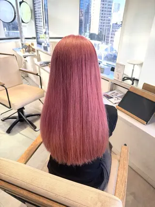 セミロング カラー ai 梅田/暖色カラーのヘアスタイル