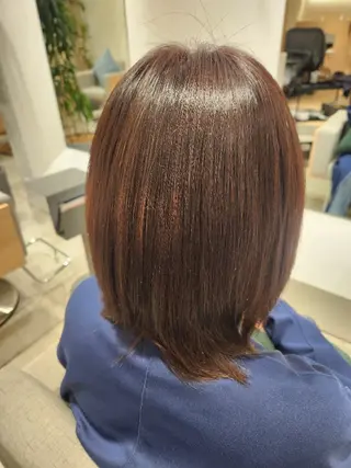 ショート パーマ 💜艶髪カラー💜 🎶富川美希🎶のヘアスタイル