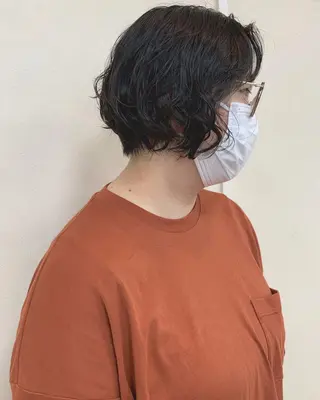 ショート パーマ 初めてのショート お任せください✂️のヘアスタイル