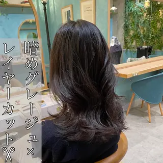 ミディアム 山本翔一郎 韓国顔周りレイヤーのヘアスタイル