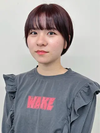 ショート 小顔ボブ/お悩み解決 /ボブパーマ/とういのヘアスタイル