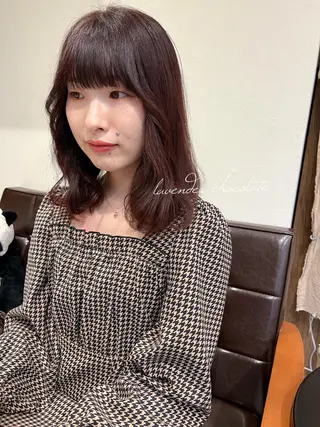 ミディアム カラー カラーパティシエ facce🌼ikoのヘアスタイル