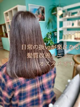 ミディアム パーマ カラー 野田 茉希のヘアスタイル
