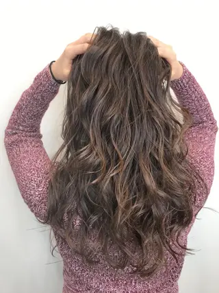 ロング カラー 酸性ストレート/ブリ ーチなし/中村 匠のヘアスタイル