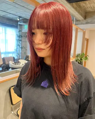 セミロング カラー SERENA ㅤのヘアスタイル