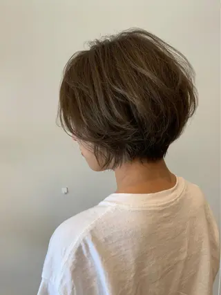 ショート カラー 韓国風・ブリーチなし ・あり後藤　一斗店長のヘアスタイル