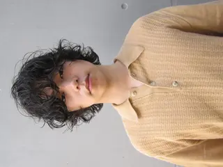 ショート カラー パーマ メンズ CEINE loqのヘアスタイル