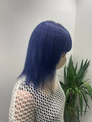 ミディアム カラー ヘアアレンジ 🫧原宿艶ワンカラー /ダブルカラー🫧のヘアスタイル