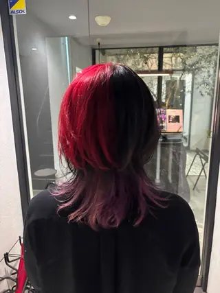 ミディアム ブリーチモデル募集 古内柊のヘアスタイル