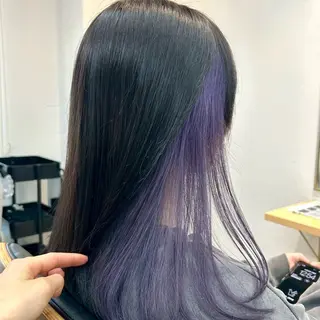 セミロング ✨インナーカラー/ 透明感カラー/うみ✨のヘアスタイル