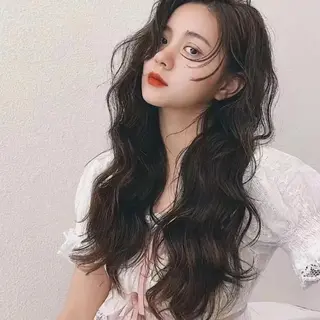ロング 韓国特化🇰🇷 エクステのヘアスタイル