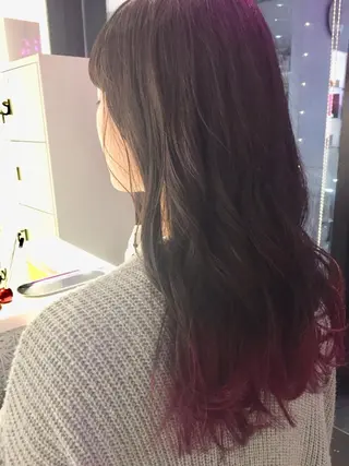 セミロング 所渉/韓国レイヤー /ウルフカットのヘアスタイル