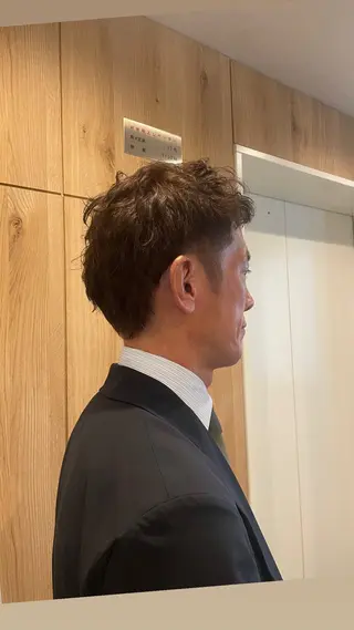 メンズ tsuki /天王寺 /カラー/ボブカットのヘアスタイル