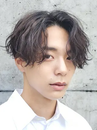 パーマ 原宿波巻きスパイラル パーマTOSHIのヘアスタイル