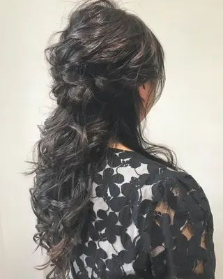 ロング 難波/白髪ぼかし/ KAORIのヘアスタイル