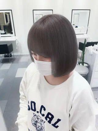 ミディアム 韓国顔まわり/前髪 /レイヤー/いつきのヘアスタイル