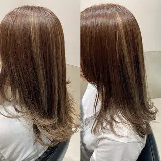 ロング カラー 佐野 えり奈のヘアスタイル