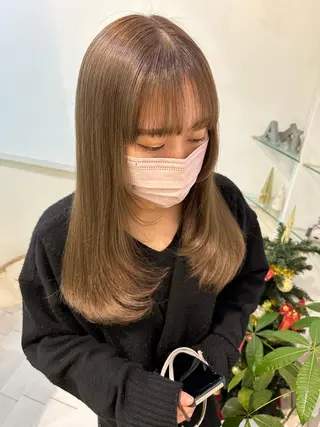 ロング 透けるbrown カラー🎗♡yukaのヘアスタイル