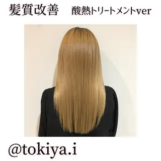 ロング 💎髪質改善/縮毛 💎メンズカット石尾のヘアスタイル