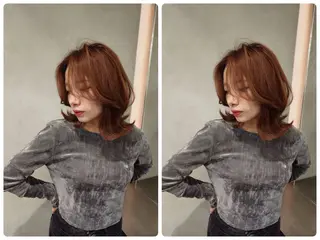 ミディアム カラー ✨韓国レイヤー/ハッ シュ/✨山下　遥のヘアスタイル