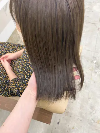 ミディアム カラー 🌼透明感艶カラー オリーブ🌼河村咲のヘアスタイル