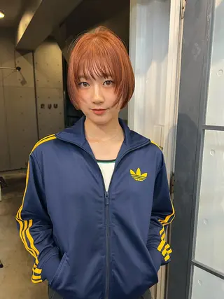 ショート カラー juno所属・ボブ/パーマ/透明感 カラー　善方浩貴のヘアスタイル