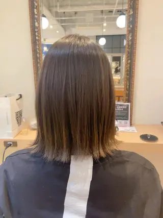 ミディアム カラー パーマ ヘアアレンジ ✨髪質改善/透明感✨ 西野　陽のヘアスタイル