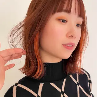 ミディアム カラー ショート/ボブ/ 吉祥寺/ryoのヘアスタイル