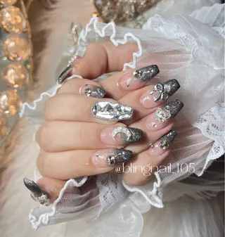 ネイル 23時まで❤︎韓国、 ワンホンネイルのネイルデザイン