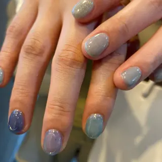 カラー ネイル scre as Etelのネイルデザイン