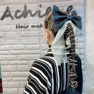ロング ヘアアレンジ Achieve 三ノ宮のヘアスタイル