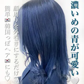 ミディアム カラー ヘアアレンジ SALOWIN上野店所属・💕上野美容師☁ ブリーチ💖サワのヘアスタイル