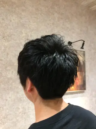 ショート メンズ Kobayashi ハイライト/ショートのヘアスタイル