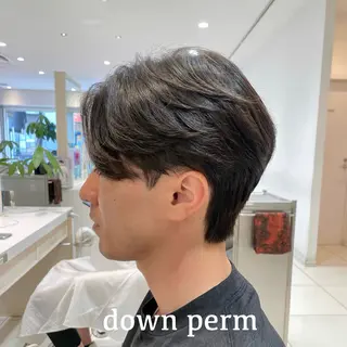 ショート パーマ メンズ 樋笠 知佳のヘアスタイル