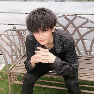 ショート パーマ メンズ ［銀座］淡色 ラベンダー🫧大村のヘアスタイル