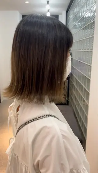 ミディアム カラー One By The Ect所属・ショート/脱白髪染め ☆宇﨑悠実のヘアスタイル