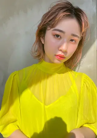 ミディアム カラー 山田 裕介のヘアスタイル