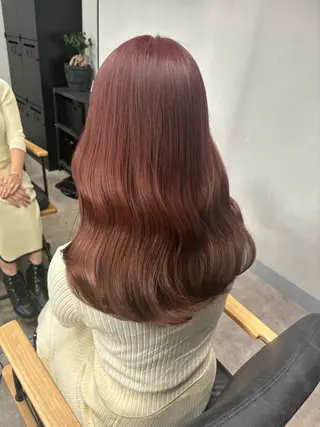 セミロング ブリーチなし暖色 💗AKARI💗のヘアスタイル