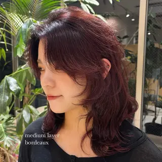 ミディアム カラー 🌈艶ハイトーン🌈 心を込めます🤝涼介のヘアスタイル