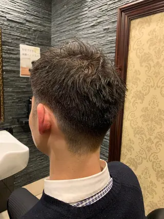 ショート メンズ ヒロ銀座 バーバーショップ神楽坂所属・ひらお あおとのヘアスタイル