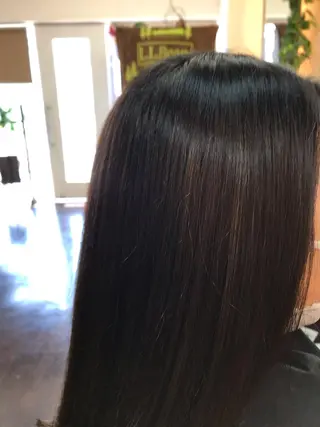 セミロング カラー パーマ 桧山 真のヘアスタイル