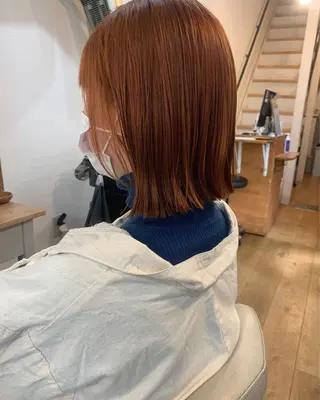 ミディアム カラー 【pejite】 Hinanoのヘアスタイル